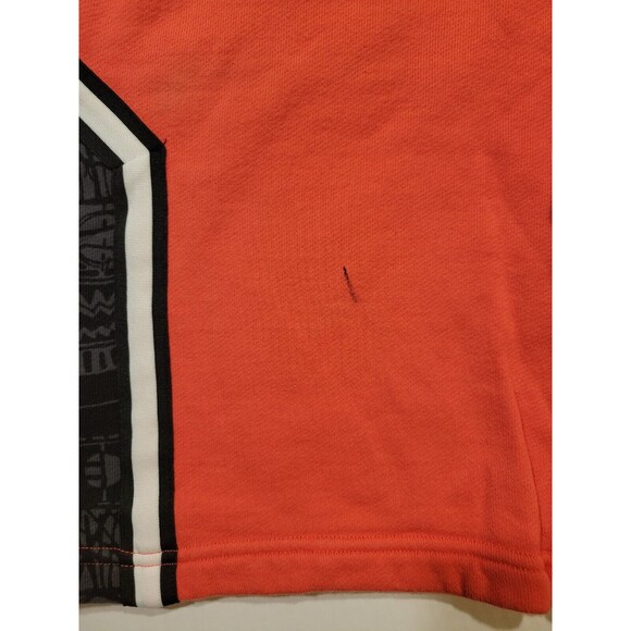 NIKE AIR Basketball Shorts Red Black Knit Sweat‎ Active Mens Size S Embroidered - Picture 4 of 9